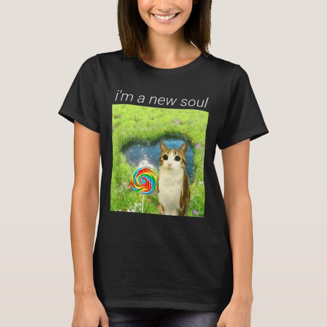 Funny Meowl Meme, Cat Owl Meme Brainrot Gen Alpha  T-Shirt (Front)