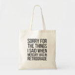 Funny Mercury Retrograde Tote Bag<br><div class="desc">Funny Mercury Retrograde Tote Bag</div>