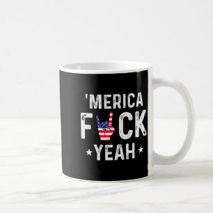 Funny Merica For Yeah 4th Of July Coffee Mug