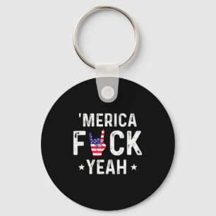 Funny Merica For Yeah 4th Of July  Key Ring