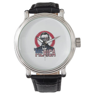 Funny Merica Patriotic President Vintage Vector De Watch