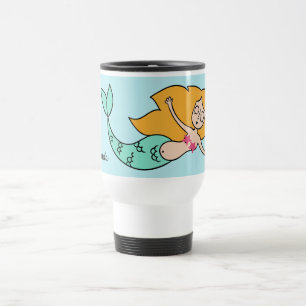 Funny Mermaid custom name mugs
