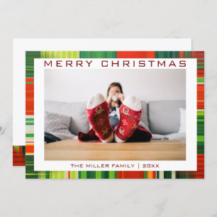 Funny Merry Christmas Custom Photo  Holiday Card