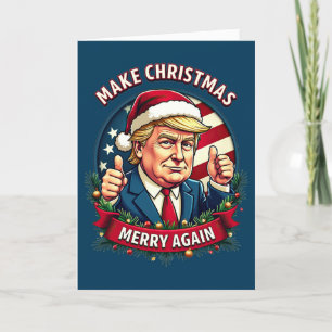 Funny Merry Christmas Donald Trump Christmas Card