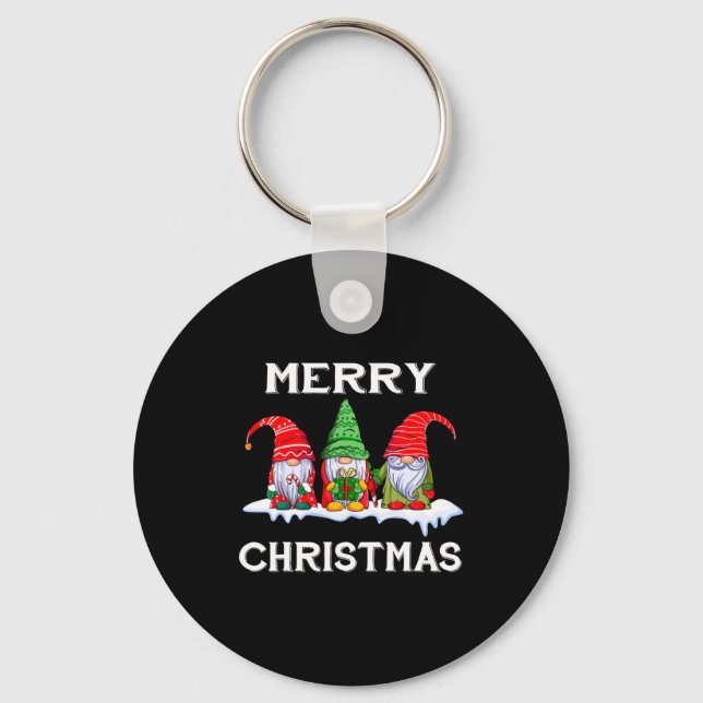 Funny Merry Christmas Family Matching Xmas New Yea Key Ring (Front)