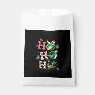 Funny Merry Christmas HO HO HO Turtle Santa Favour Bags