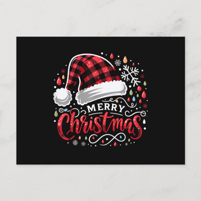 Funny Merry Christmas Holiday Postcard (Front)