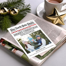 Funny Merry Christmas One Photo North Pole News 