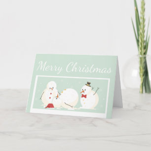 Funny Merry Christmas Snowman Humour Card