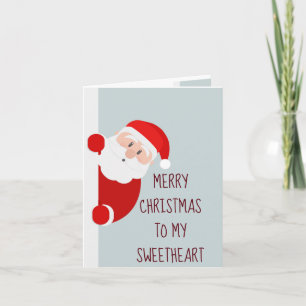 Funny Merry Christmas Sweetheart Nice List Card