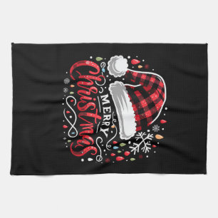Funny Merry Christmas Tea Towel