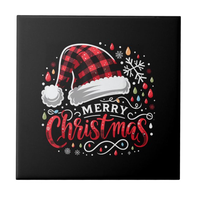 Funny Merry Christmas Tile (Front)