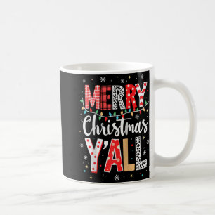 Funny Merry Christmas Y All Party Santa Xmas Light Coffee Mug