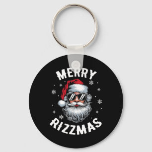 Funny Merry Rizzmas Sigmas Kids Teens School Chris Key Ring