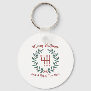 Funny Merry Shiftmas And A Happy New Quote Mechani Key Ring
