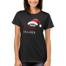 Funny Merry Teacher Christmas  T-Shirt