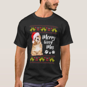 Funny Merry Woofmas Christmas Dog Xmas Pajamas T-Shirt