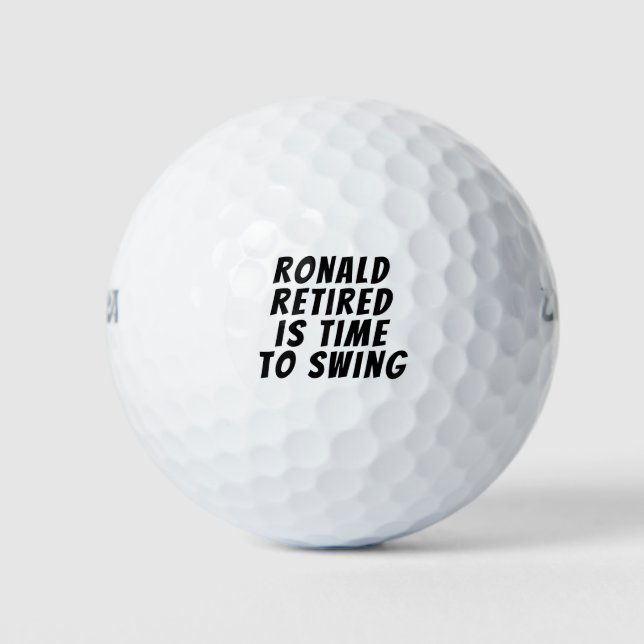 Funny Message Personalised Name Golf Balls (Front)