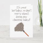 Funny Messy People Birthday Card<br><div class="desc">Know someone who is a bit on the messy side or who doesn't like to do their fair share of the housework? This funny birthday greeting card is sure to make them smile.</div>