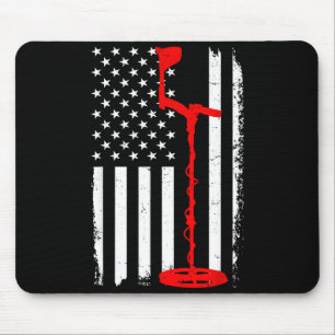 Funny Metal Detecting Design For Men Women Metal D Mouse Mat