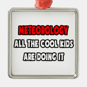 Funny Meteorologist Shirts and Gifts Metal Tree Decoration