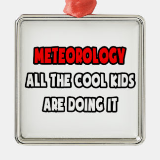 Funny Meteorologist Shirts and Gifts Metal Tree Decoration