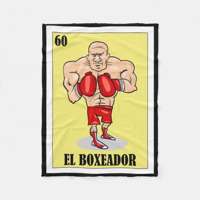 Funny Mexican Boxing Design - El Boxeador 1  Fleece Blanket (Front)