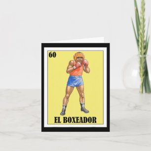 Funny Mexican Boxing Design - El Boxeador 2  Card