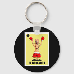 Funny Mexican Boxing Design - El Boxeador Key Ring