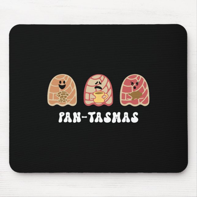 Funny Mexican Conchas Spooky Ghost Pan  Mouse Mat (Front)