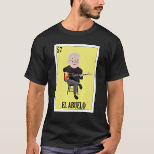 Funny Mexican Guitar for Grandpa - El Abuelo T-Shirt