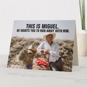 FUNNY MEXICAN GUY GIANT BIRTHDAY GREETING CARD