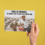 FUNNY MEXICAN GUY GIANT BIRTHDAY GREETING CARD<br><div class="desc">DON'T GO WITH MIGUEL! Funny Birthday Greeting Card. This card will make their day for sure!</div>