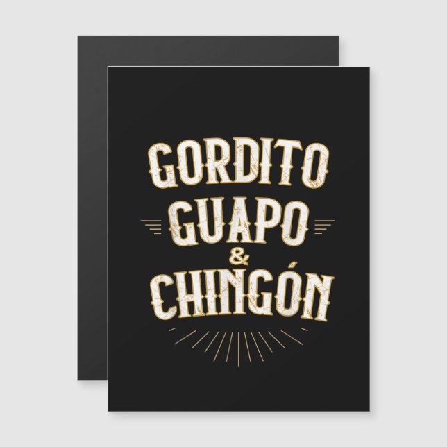  Funny Mexican in Spanish Magnetic Invitation (Front/Back)