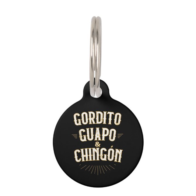  Funny Mexican in Spanish Pet Tag (Front)