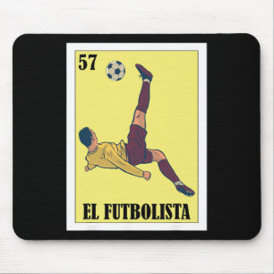 Funny Mexican Soccer Design - El Futbolista Mouse Mat