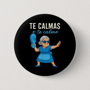 Funny Mexican Spanish Grandma 6 Cm Round Badge