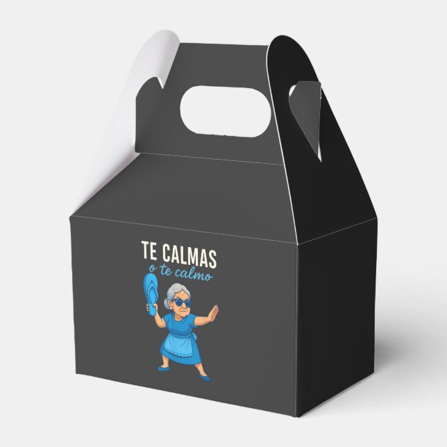 Funny Mexican Spanish Grandma Favour Box (Front Side)