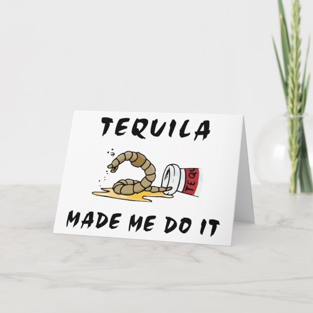Funny Mexican Tequila Card (Front)