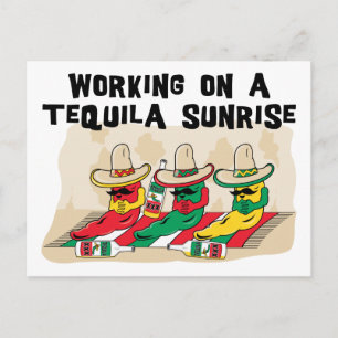Funny Mexican Tequila Sunrise Postcard