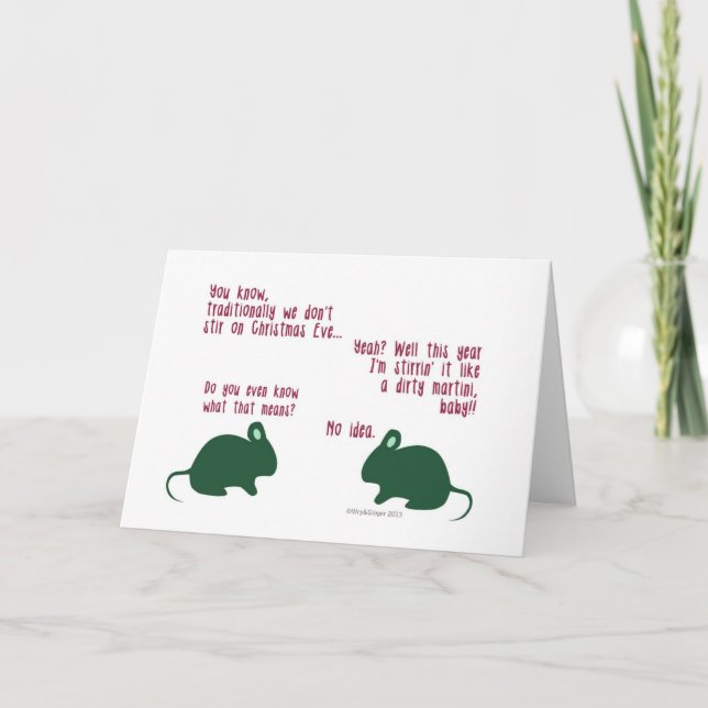 Funny Mice Christmas Card (Front)