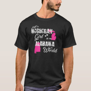 Funny Michigan Shirts Just a Michigan girl in an A