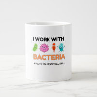 Funny Microbiology Mug – 'I Play With Bacteria' 