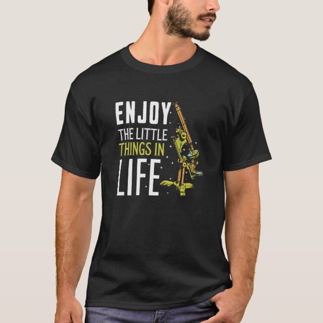 Funny Microscope Art, Biology Nerd Science Lab Pre T-Shirt (Front)
