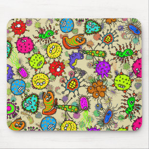 Funny Microscopic Laboratory Organisms Mouse Mat