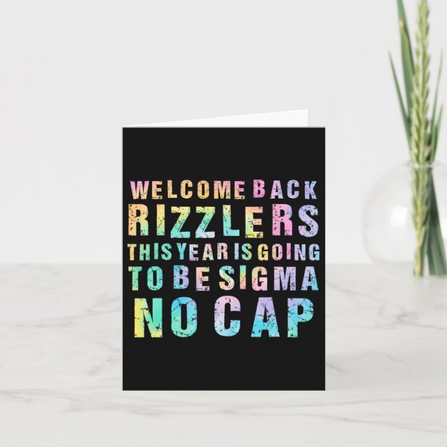 Funny Middle School Teacher Welcome Back To School Card (Front)