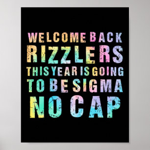 Funny Middle School Teacher Welcome Back To School Poster