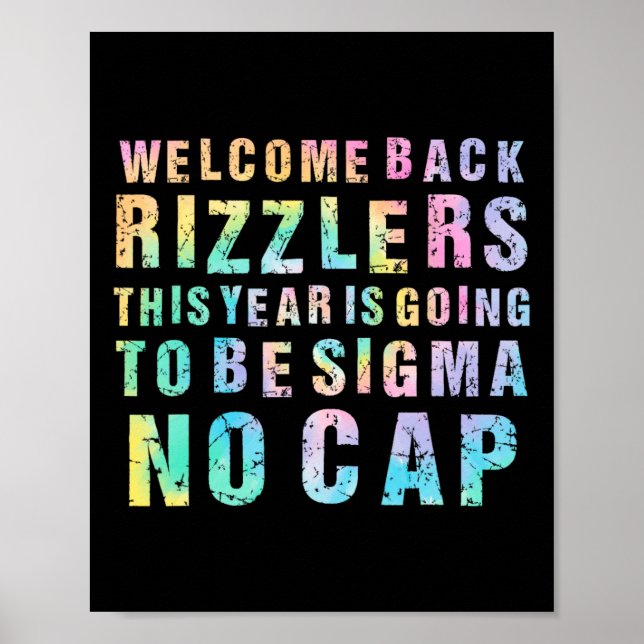 Funny Middle School Teacher Welcome Back To School Poster (Front)