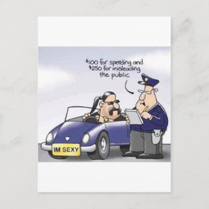 Funny Midlife Crisis Postcard
