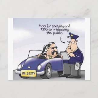 Funny Midlife Crisis Postcard